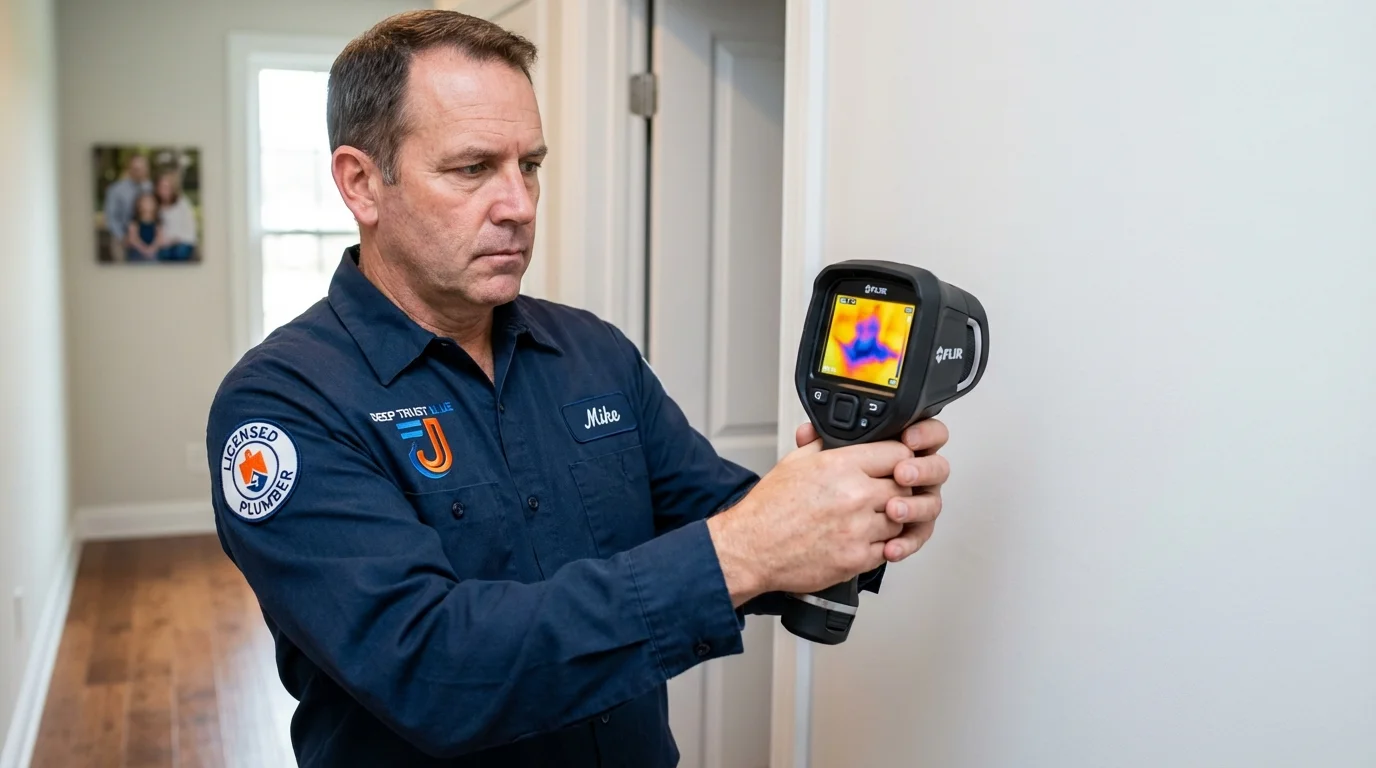 Thermal imaging leak detection by Johns Plumbing LLC in Chalfont